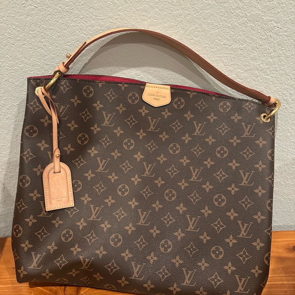 Louis Vuitton Graceful Brown Monogram Shoulder Bag - Used twice